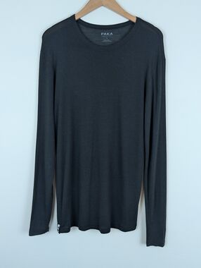 Paka Lightweight Semi-sheer Long Sleeve Alpaca Blend Shirt